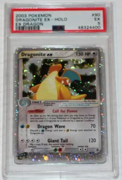 Pokemon: Dragonite ex - 90/97 Ultra-Rare Ex Dragon Holo Card PSA Graded 5 - Image 1