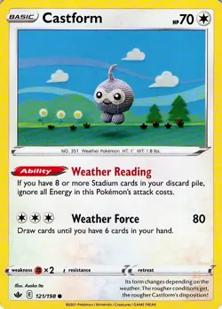 Castform 121/198 Chilling Reign - MID ERA - Pokemon NM - Image 1