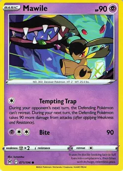 Mawile 071/196 Lost Origin - MID ERA - Pokemon NM - Image 1