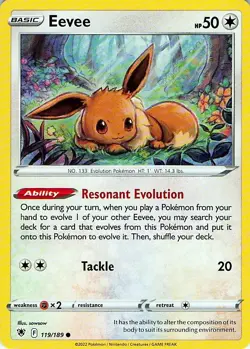Eevee 119/189 Astral Radiance - MID ERA - Pokemon NM - Image 1
