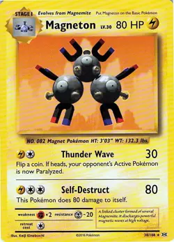 Magneton 38/108 Evolutions - MID ERA - Pokemon NM - Image 1