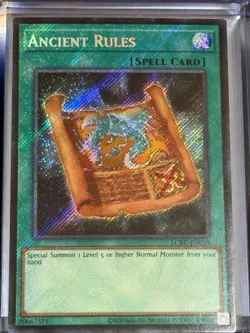 Ancient Rules LCKC-EN039 Yu-Gi-Oh YuGiOh Secret Rare NM - Image 1