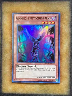Yugioh Gimmick Puppet Scissor Arms NUMH-EN008 Super Rare NM - Image 1
