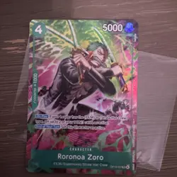 One Piece TCG OP-15/EB04 Roronoa Zoro OP13–037 Treasure Rare - Image 1