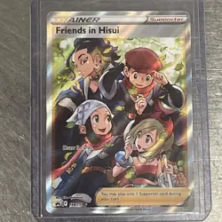 Friends in Hisui Full Art Holo Card 148/159 English Crown Zenith Edition - Image 1