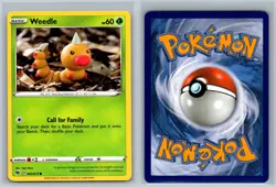 Weedle 002/073 Common Champion's Path Pokemon Card Near Mint - Image 3