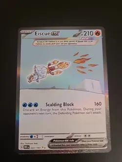 Eiscue ex - 222/197 - Pokemon Obsidian Flames Special Illustration Rare Card NM - Image 1