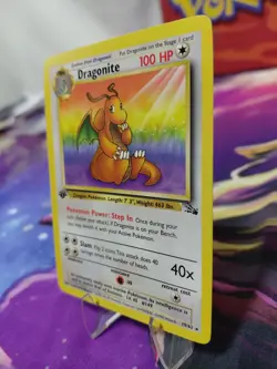 Pokemon TCG Dragonite 1st Edition Fossil Card 19/62, Regular Rare NM/LP - Image 2