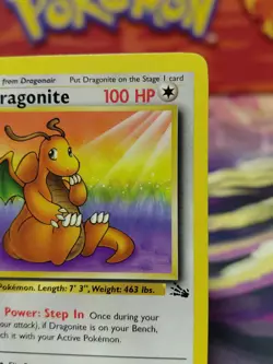 Pokemon TCG Dragonite 1st Edition Fossil Card 19/62, Regular Rare NM/LP - Image 4