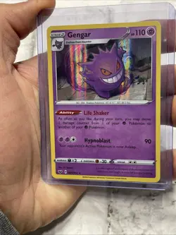 2020 Pokemon Sword & Shield Gengar 085/202 Holo Rare NM/MT Pokemon Card TCG - Image 1