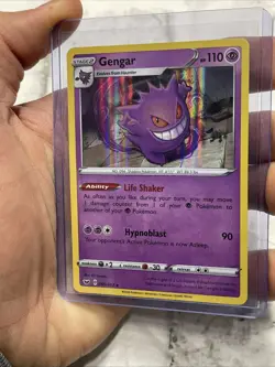 2020 Pokemon Sword & Shield Gengar 085/202 Holo Rare NM/MT Pokemon Card TCG - Image 2