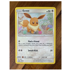 Pokemon TCG - Eevee SM184 Promo Cosmos Holo Basic Card [LP/NM] - Image 1