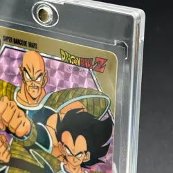 Vegeta Nappa 72 Vintage Holo Prism Super Barcodes Wars Dragon Ball JP CCG Card - Image 2