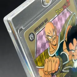 Vegeta Nappa 72 Vintage Holo Prism Super Barcodes Wars Dragon Ball JP CCG Card - Image 3