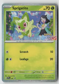 Sprigatito - 191 - SV: Scarlet & Violet Promo Cards Holo - PTCG - Image 1