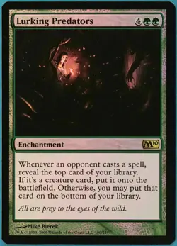 MTG LP/NM Lurking Predators FOIL Magic 2010 / M10 - Image 1