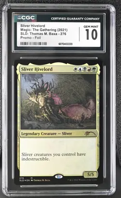 SLIVER HIVELORD Secret Lair Foil Thomas Baxa CGC 10 MTG [Nostalgium] - Image 1