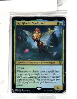 MTG SkeenAB Ivy Gleeful Spellthief PRERELEASE PROMO FOIL from DMU. NM. - Image 1