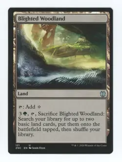 Blighted Woodland MTG Zendikar Rising Commander Uncommon - Image 1