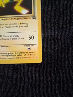 Pokemon Card - Pikachu Wizards Black Star WB Movie 4 Promo - Image 5