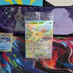 Pokemon Prismatic Evolutions Leafeon ex 006/131 Surprise Box Stamped Sealed - Image 2