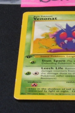 Pokemon TCG Venonat Jungle 63/64 Regular 1st Edition Common- LP - Image 2
