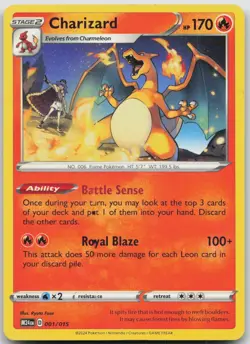 Charizard 001/015 Promo McDonald's Promos 2024 Pokemon Near Mint - Image 1