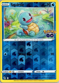 Squirtle Reverse Holo - 015/078 - Pokemon GO - Common - NM - Image 1