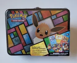 Pokemon TCG 2021 Eevee Collector's Chest Lunchbox Tin New Factory Sealed - Image 1
