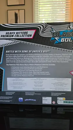 2-Pack Pokemon TCG: Unova Heavy Hitters Premium Collection - Factory Sealed - Image 3