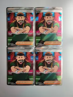 4x Pokemon TCG Paldean Fates: Judge (228/091) - Ultra Rare - NM - Image 1
