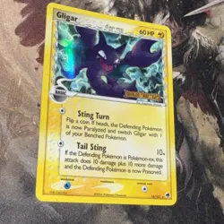Gligar Pokemon 16/101 Dragon Frontiers Reverse Holo Mp Delta Species - Image 2