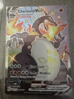 The Pokemon Company Pokemon TCG Charizard VMAX SV107/SV122 Shining Fates Shiny … - Image 1