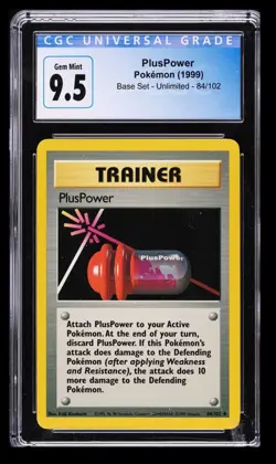 1999 Pokemon Base Set PlusPower CGC 9.5 English #84/102 Uncommon - Image 1
