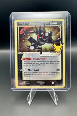 Pokemon TCG Greninja Gold Star SWSH144 Celebrations Black Star Promo Near Mint - Image 1