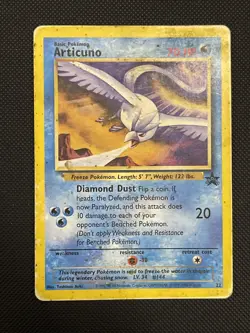 Articuno Pokemon Black Star Promo #22 WOTC 1999-2000 Aoki Error - Image 1