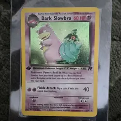 Pokemon TCG 1st edition Dark Slowbro Team Rocket 12/82 Holo Rare - Image 1