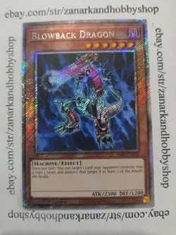 YuGiOh Blowback Dragon RA03-EN138 Platinum Secret Rare - Image 1
