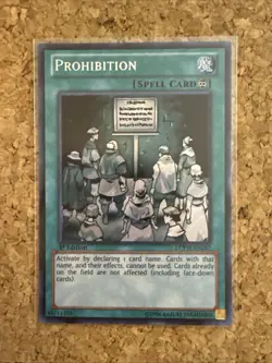 YuGiOh Prohibition LCYW-EN267 Legendary Collection 3: Yugi's World 1st Ed - Image 1