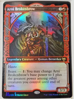 Arni Brokenbrow - Showcase Foil - Kaldheim - Magic the Gathering MTG Nice! - Image 1