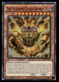 The Legendary Exodia Incarnate LDK2-ENY01 Ultra Rare Yu-Gi-Oh 1st Edition NM - Image 1