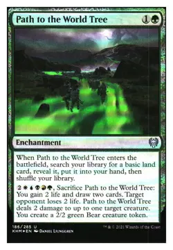 Path to the World Tree (foil) kaldheim MTG - NM+ - Image 1