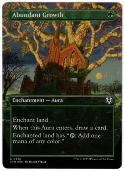 Abundant Growth (Borderless) Innistrad Remastered NM Foil - Image 1