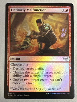 mtg magic Untimely Malfunction FOIL ENGLISH FRENCH vf fr Defaillance inopportune - Image 1