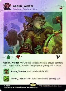 MTG Goblin Welder (Rainbow Foil) Secret Lair Drop Foil - Image 1