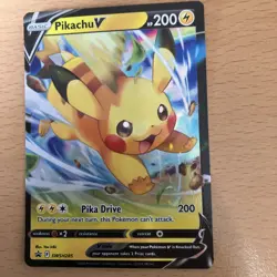 Pokemon TCG: Pikachu V SWSH285, Crown Zenith Sword & Shield Black Star Promo, NM - Image 1