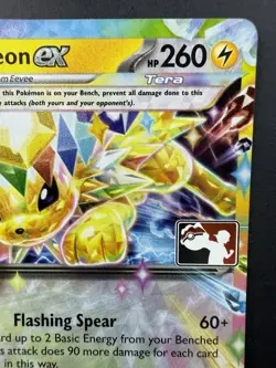 2025 Pokemon Stamped Prize Pack Series 7 ⚡ Jolteon EX #030 ⚡ Near Mint Holo - Image 4