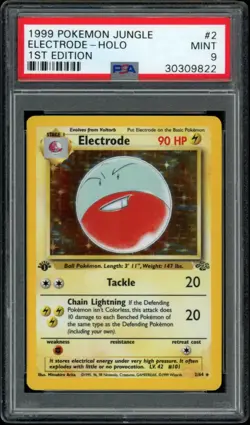 1999 Pokemon Jungle Electrode Holo 1st Edition #2/64 PSA 9 MINT - Image 1