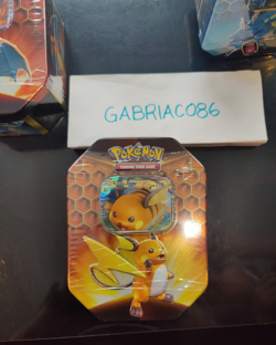 Pokemon Hidden Fates Tins Set Of 3 Charizard, Raichu, Gyarados - Image 3