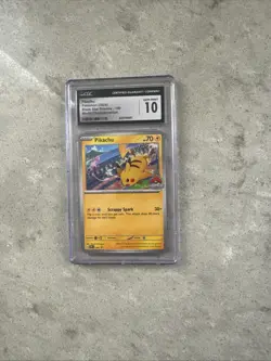 CGC 10 Gem Mint Pikachu 190 Black Star Promo Pokemon World Championships - Image 1